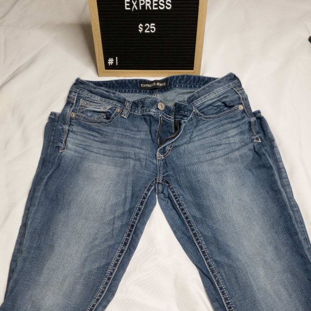 Express Jeans Barely Boot